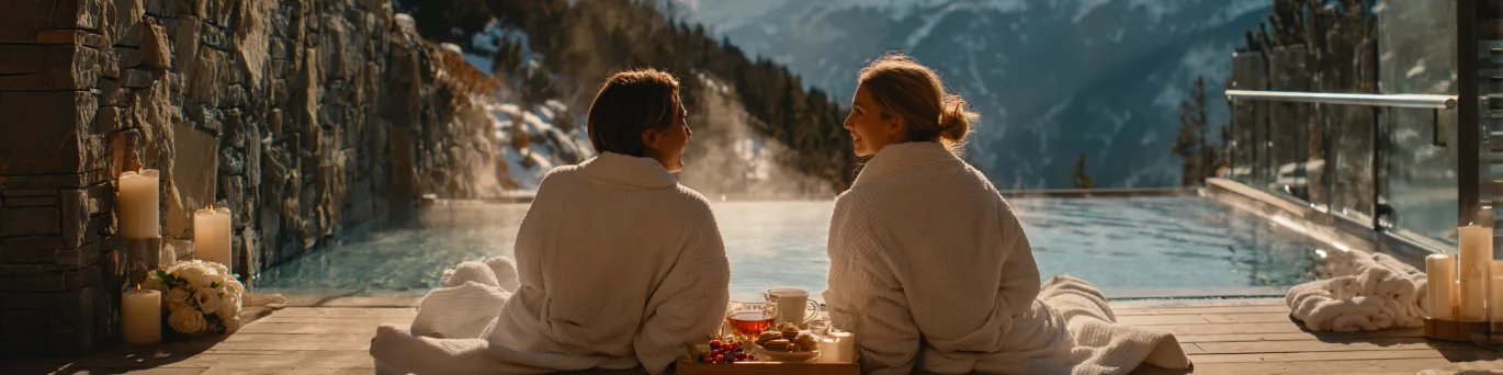 Week-end romantique en Andorre avec spa cocooning, massages relaxants, bains thermaux et vue sur les montagnes pour couples